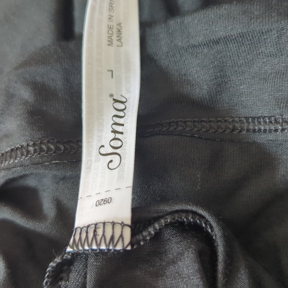 Soma Cool Nights Short Sleeve Pajama Tee with Pocket L - Picture 9 of 14